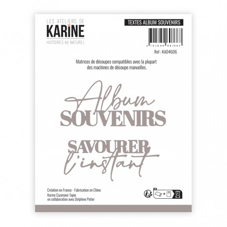 KAD4606   LES ATELIERS DE KARINE HISTOIRES AU NATUREL DIES TEXTES ALBUM SOUVENIRS