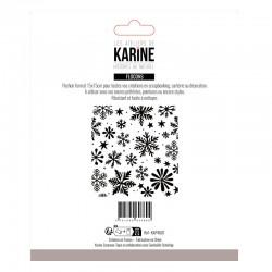 KAP4601   LES ATELIERS DE KARINE HISTOIRES AU NATUREL POCHOIR FLOCONS