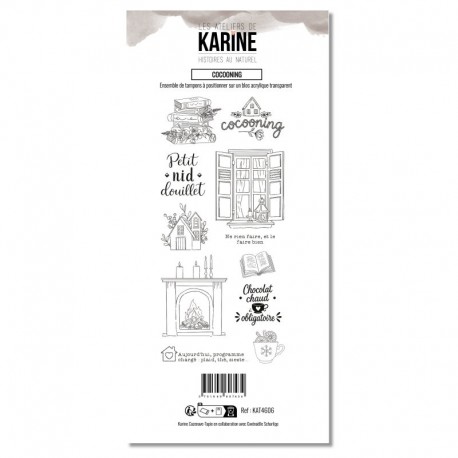 KAT4606  LES ATELIERS DE KARINE HISTOIRES AU NATUREL TAMPON CLEAR COCOONING