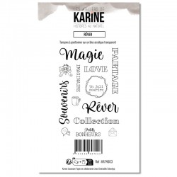 KAT4603  LES ATELIERS DE KARINE HISTOIRES AU NATUREL TAMPON CLEAR RÊVER