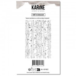KAT4602  LES ATELIERS DE KARINE HISTOIRES AU NATUREL TAMPON CLEAR FORÊT DE BOULEAUX