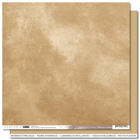 KAC4614   LES ATELIERS DE KARINE HISTOIRES AU NATUREL CANNELLE  30.5 cm x 30.5 cm