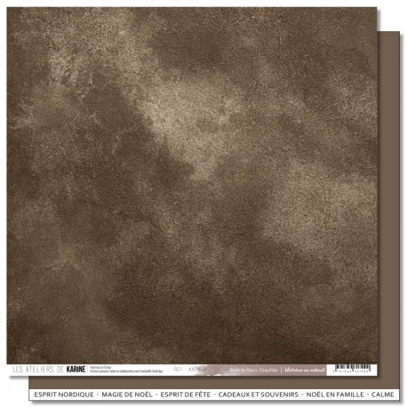 KAC4613   LES ATELIERS DE KARINE HISTOIRES AU NATUREL GRAPHITE  30.5 cm x 30.5 cm
