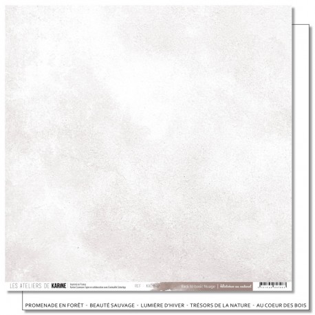 KAC4612   LES ATELIERS DE KARINE HISTOIRES AU NATUREL NUAGE  30.5 cm x 30.5 cm