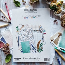 FAM121   CHOU & FLOWERS COLLECTION LA CLÉ DES SOUVENIRS PAPETERIE CREATIVE A4