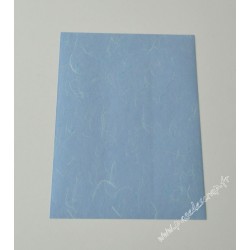 A4 SOIE JAPON BLEU LAYETTE