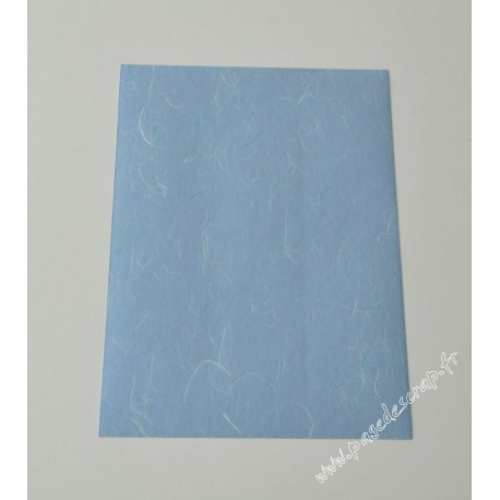 A4 SOIE JAPON BLEU LAYETTE