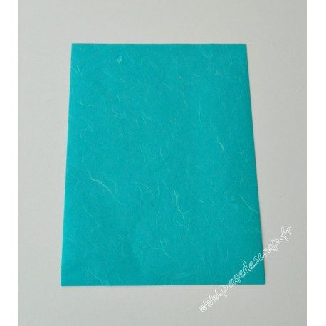 A4 SOIE JAPON TURQUOISE