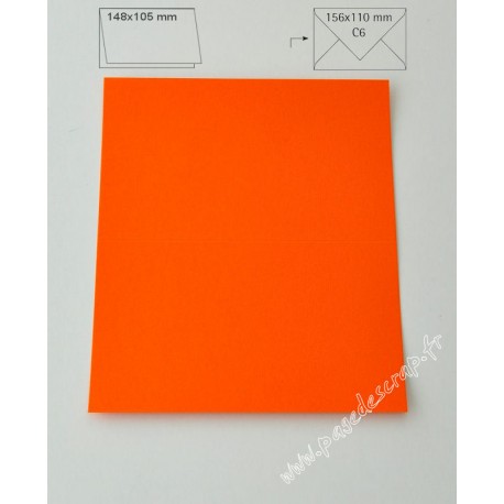 CARTE A6 ORANGE