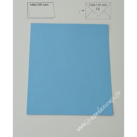 CARTE A6 BLEU LAYETTE