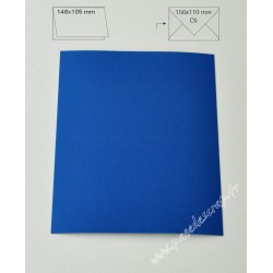 CARTE A6 BLEU ROYAL