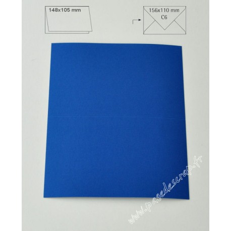 CARTE A6 BLEU ROYAL