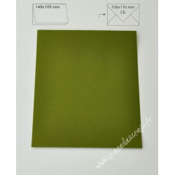 CARTE A6 OLIVE