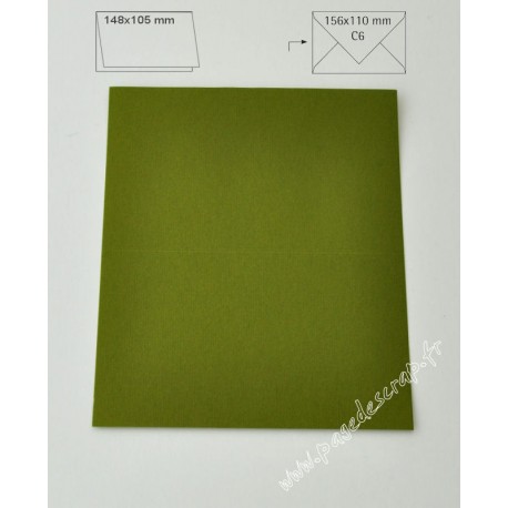 CARTE A6 OLIVE