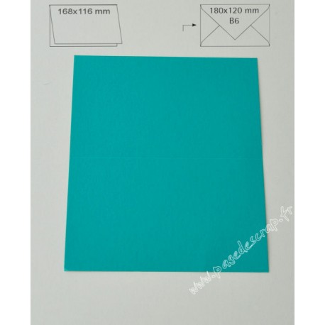 CARTE B6 TURQUOISE