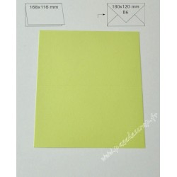 CARTE B6 VERT PASTEL