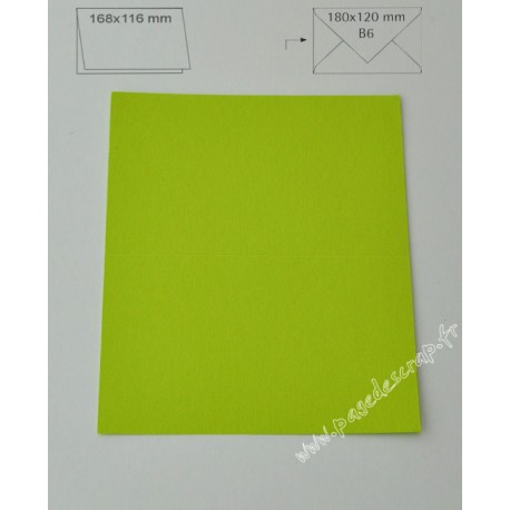 CARTE B6 VERT TILLEUL