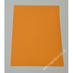 CARTE A4 JAUNE MANDARINE