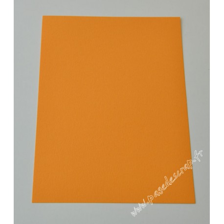 CARTE A4 JAUNE MANDARINE