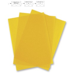 A4 TRANSPARENT JAUNE SOLEIL  (LA FEUILLE)