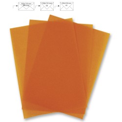 A4 TRANSPARENT JAUNE MANDARINE  (LA FEUILLE)