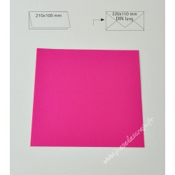 CARTE DIN ROSE OEILLET