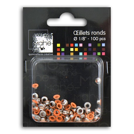 OEILLETS 1/8 ORANGE