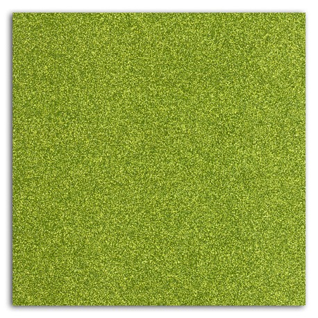 GLITTER PAPIER ADH. VERT OLIVE