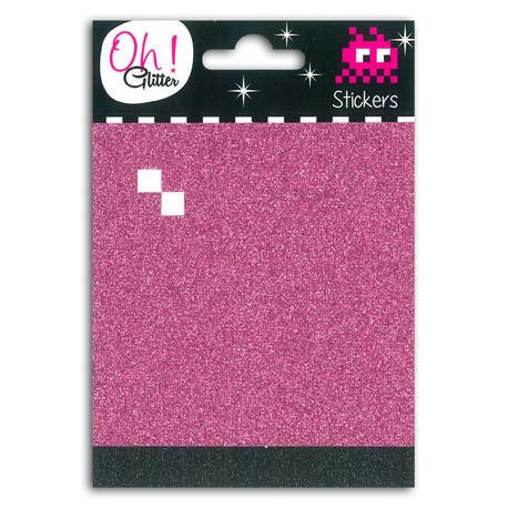 2 PL MOSAIC GLITTER ROSE/NOIR