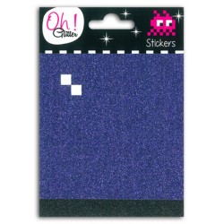 2 PL. MOSAIC GLITTER VIOLET/NOIR