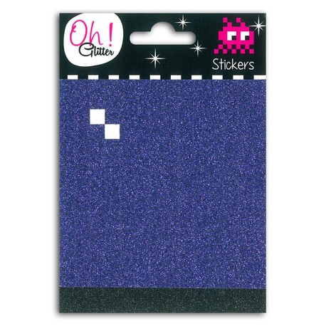 2 PL. MOSAIC GLITTER VIOLET/NOIR