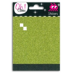 2 PL. MOSAIC GLITTER VERT/NOIR