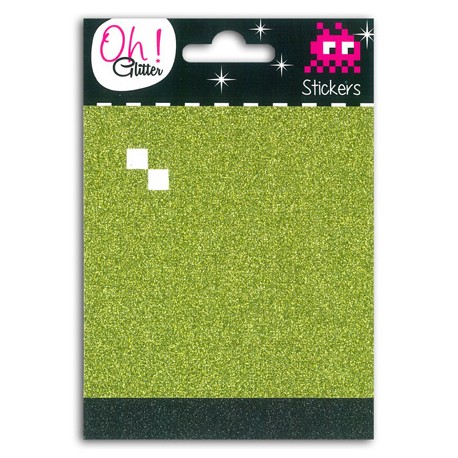 2 PL. MOSAIC GLITTER VERT/NOIR