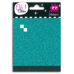 2 PL. MOSAIC GLITTER TURQ / NOIR