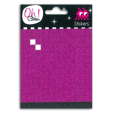 2 PL. MOSAIC GLITTER FUSCHIA / NOIR