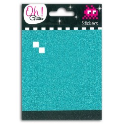 2 PL. MOSAIC GLITTER BLEU/NOIR