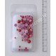 RAYHER  1/2 PERLES VERRE ROUGE