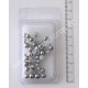 RAYHER  1/2 PERLES VERRE GRIS