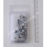 RAYHER  1/2 PERLES VERRE GRIS MOY