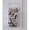 RAYHER  1/2 PERLES VERRE ROUGE BR