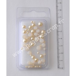 RAYHER  1/2 PERLES VERRE CREME