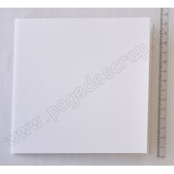 CARTE CARREE 135 mm x 135 mm BLANCHE