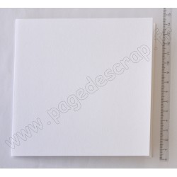 CARTE CARREE 135 mm x 135 mm BLANCHE