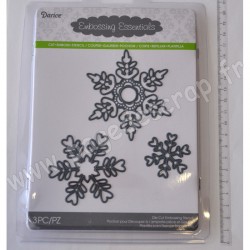 DARICE DIE CUT STENCIL SNOWFLAKES X3