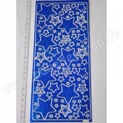 PEEL OFFS ETOILES BLEU