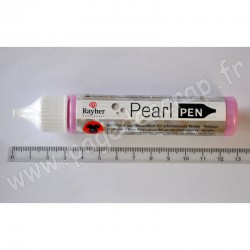RAYHER PEARL PEN ROSE peinture acryl. à base d'eau pour des perles chatoyantes