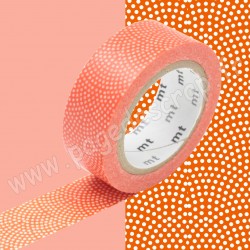 MT MASKING TAPE 15mm x 10m POIS ROSACE ROUGE SAMEKOMON