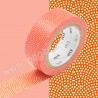 MT MASKING TAPE 15mm x 10m POIS ROSACE ROUGE SAMEKOMON