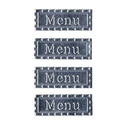 4 SILH METAL MENU