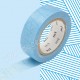 MT MASKING TAPE 15mm x 10m MOTIF TRAME MESSY CYAN